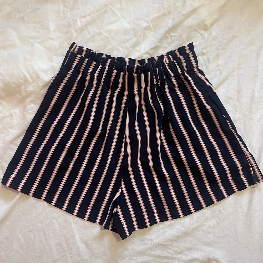 Red, White, Navy Shorts